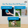 Zeus Squeaker & Glow DUO Ball for Dogs (Blue) Dogs-Toys Zeus