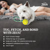 Zeus Rope Ball Tug with Single Hand Loops Toy for Dogs (Yellow) Dogs-Toys Zeus