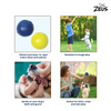 Zeus Tpr Encased Tennis Ball Toy for Dogs (Blue & Yellow)