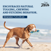 Zeus Double Tennis Ball Rope Dumbbell Toy for Dogs (Blue) Dogs-Toys Zeus