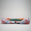 Skatrs Flower Meadow Bed for Dogs & Cats (Orange/Green) Both-Bedding, Mats & Travel Supplies Skatrs L