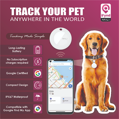 Mitag Go Anti Loss Device with Keychain for Dogs and Cats (Black) | Android Both-Collar, Leashes, harnesses Mitag Dropship
