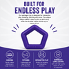 Talking Dog Club Sturdy Hexagon Floater Chew Toy for Dogs (Purple) Dogs-Toys Talking Dog Club Dropship