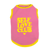 PawsIndia Self Love Club Printed with Ribbed Sleeves TShirt for Dogs (Pink) Dogs-Clothing & Accessories Pawsindia Dropship