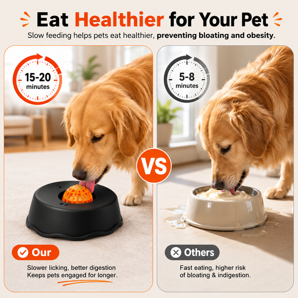 Talking Dog Club Lickables Spin Flow Slow Feeder Bowl for Dogs and Cats
