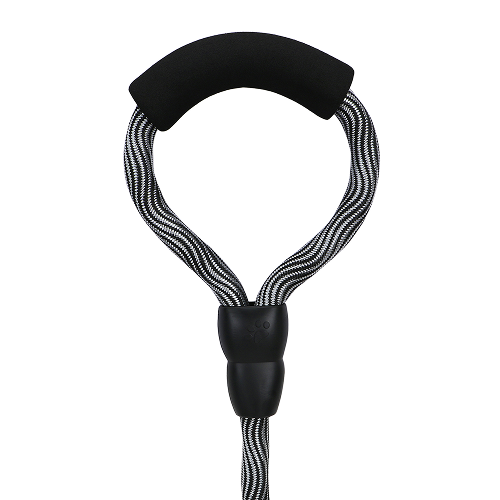 Basil Rope Leash for Dogs (Black/Gray)