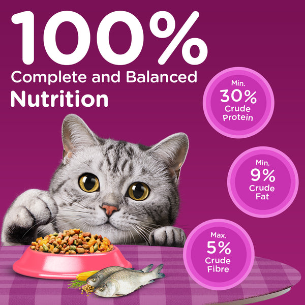 Whiskas Catla Fish Flavour Adult Cat Dry Food