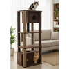 Furrlovers Large Multilevel Cat Tree Tower with Scratching Posts & Condo (Brown) Cats-Toys Furrlovers Dropship