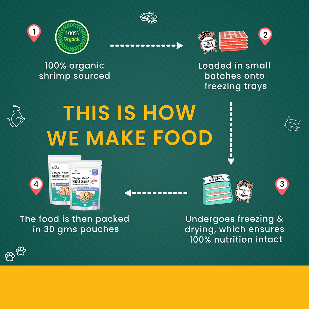 Goofy Tails Freeze Dried Shrimp Cat Treats Cats-Treats & Others Goofy Tails