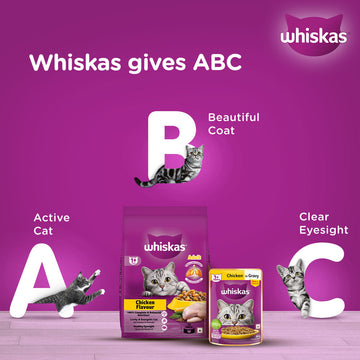 Whiskas Chicken Flavour Cat (Adult 1+) Dry Food