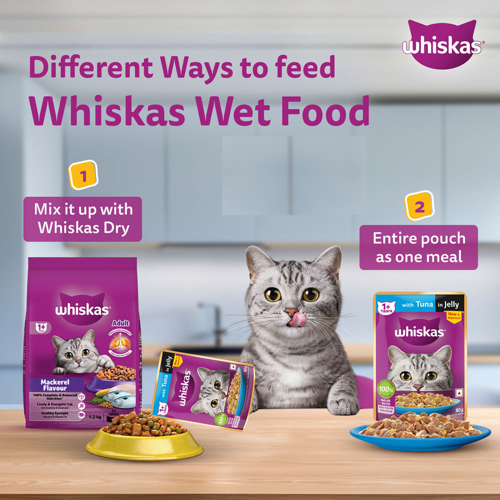 Whiskas Tuna in Jelly Meal Adult Cat Wet Food