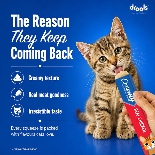 Drools Real Chicken Creamy Cat Treats