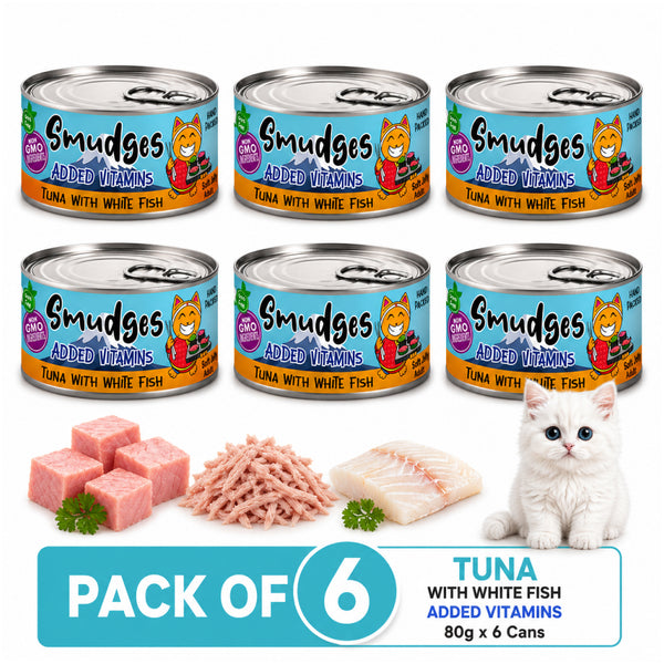 Smudges Tuna with White Fish in Gravy Adult Cat Wet Food