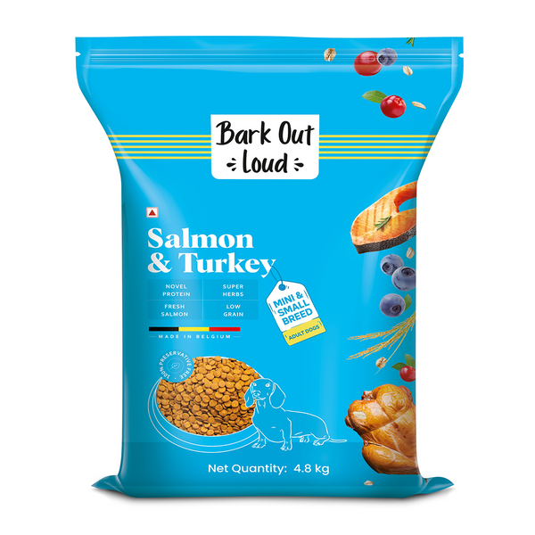 Bark Out Loud Salmon & Turkey Mini & Small Breed Adult Dog Dry Food