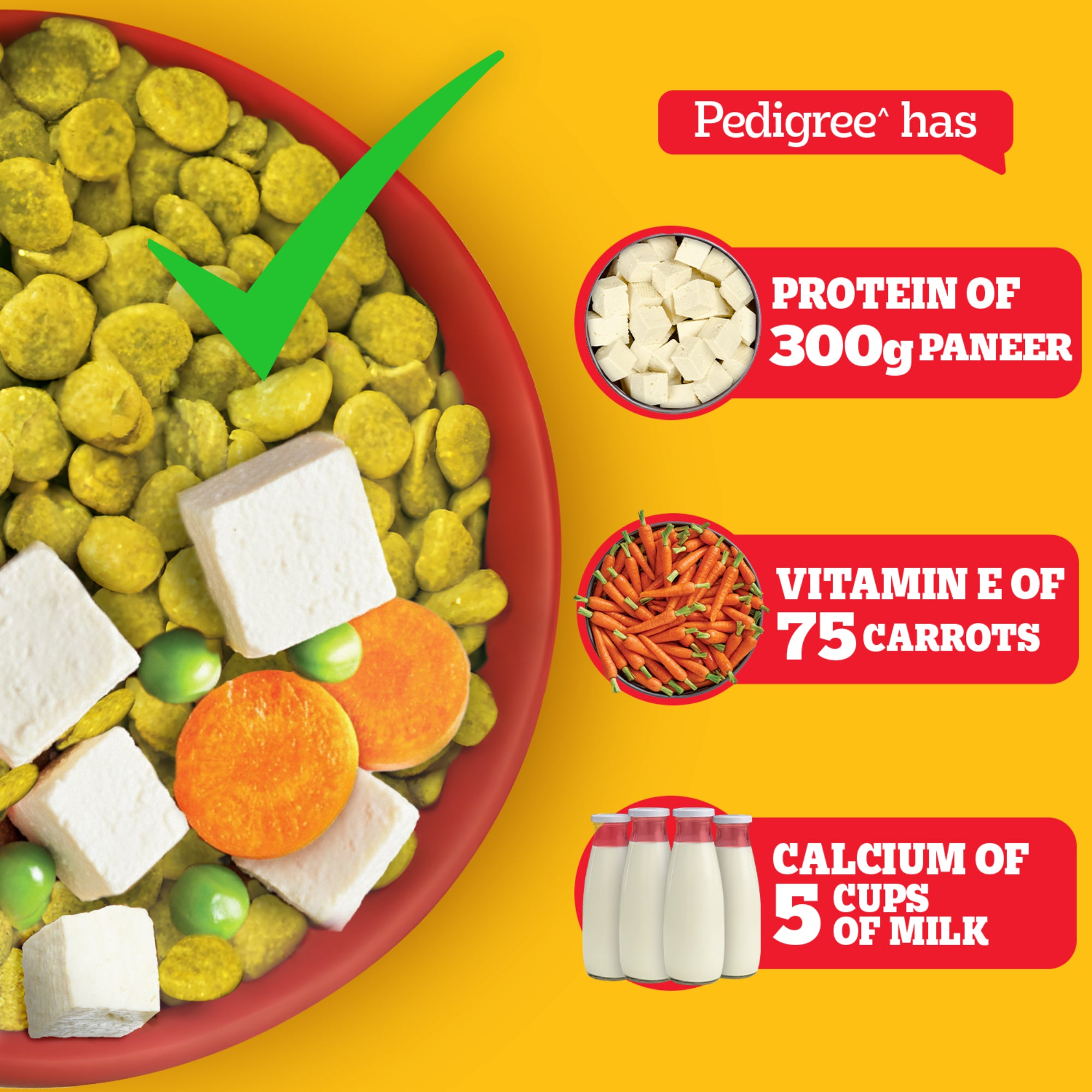 Pedigree 100% Vegetarian Adult Veg Dog Dry Food Dogs- Dry Food Pedigree