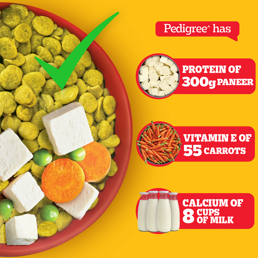 Pedigree Dog Food Combo |100% Vegetarian Dry & Chicken & Liver Wet Dogs- Dry Food Pedigree