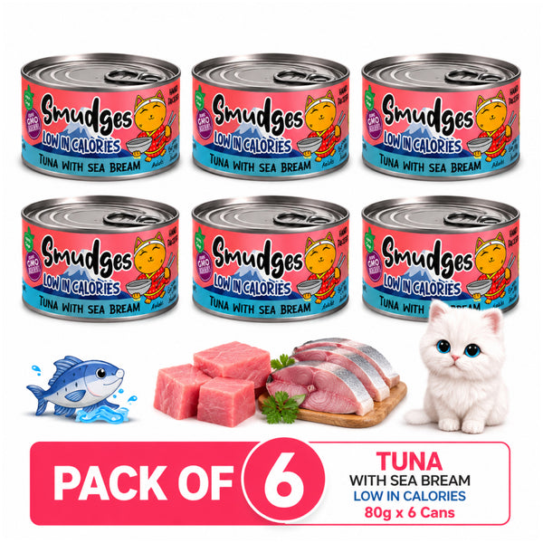 Smudges Tuna Flakes with Sea Bream in Soft Jelly Adult Cat Wet Food