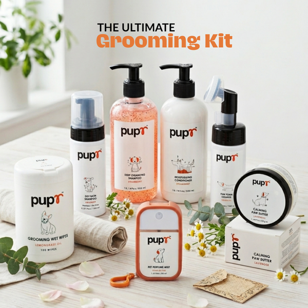 Pupr Fleur de Fur Perfume Mist Portable Grooming Spray with Travel Silicone Case and Keychain