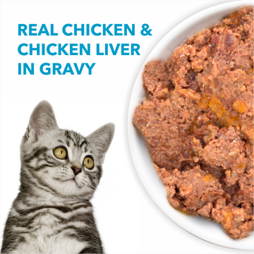 Purepet Real Chicken & Chicken Liver in Gravy Cat Wet Food