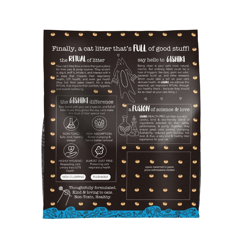 Gishiki Health Pro Premium Tofu Unscented Cat Litter with Add Ins Cats-Litter Gishiki