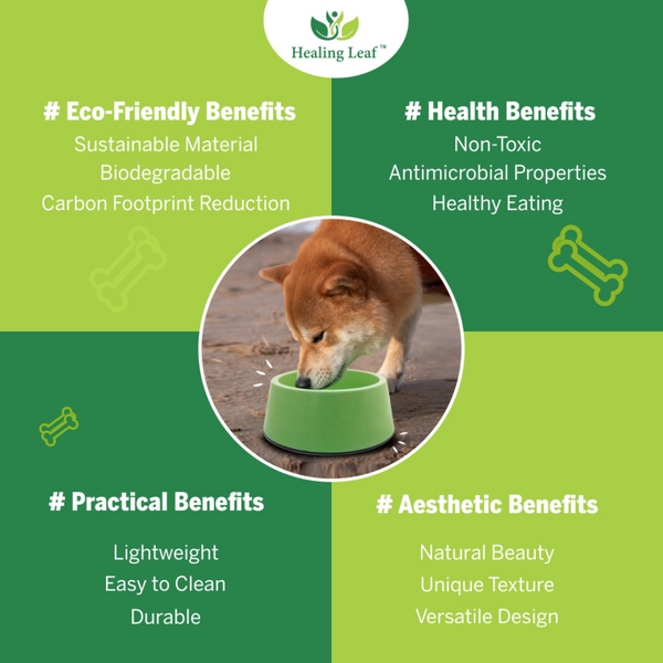 Healing Leaf Eco Friendly Cartoon Bamboo Bowl for Dogs and Cats (Purple)