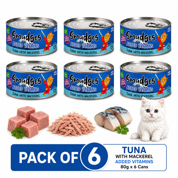 Smudges Tuna Flakes with Mackerel in Soft Jelly Adult Cat Wet Food