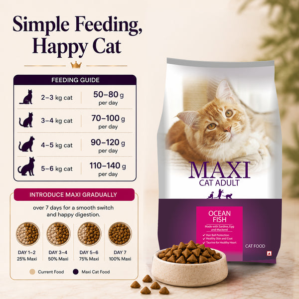 Maxi Adult Ocean Fish Adult Dry Cat Food