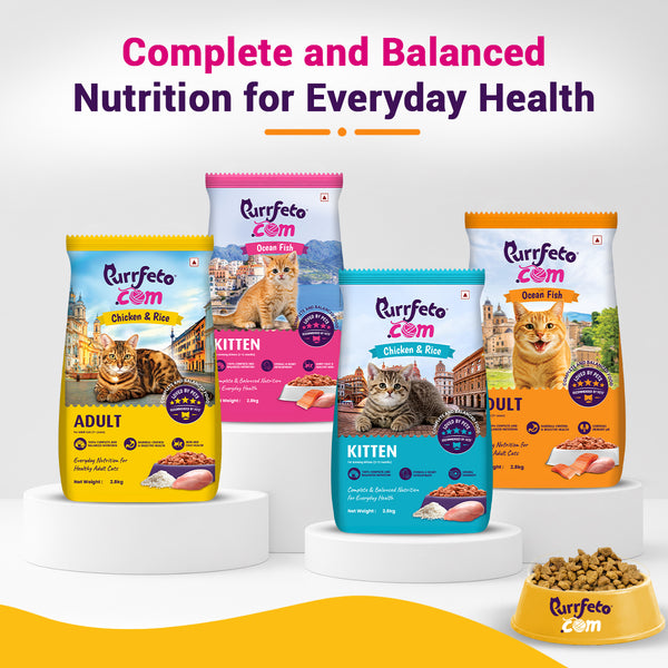Purrfeto.com Chicken and Rice Adult Cat Dry Food