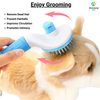 Zoivane Self Cleaning Slicker Comb for Dogs and Cats (Blue) Dogs-Grooming Supplies Zoivane