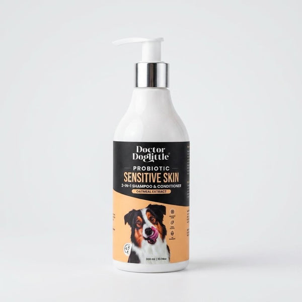 Doctor Doglittle Probiotic Sensitive Skin 2 in 1 Shampoo and Conditioner for Dogs