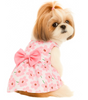 KUTKUT Cute Floral Pattern with Lovely Bow Dress for Small Dogs & Cats Both-Clothing & Accessories KUTKUT Dropship L