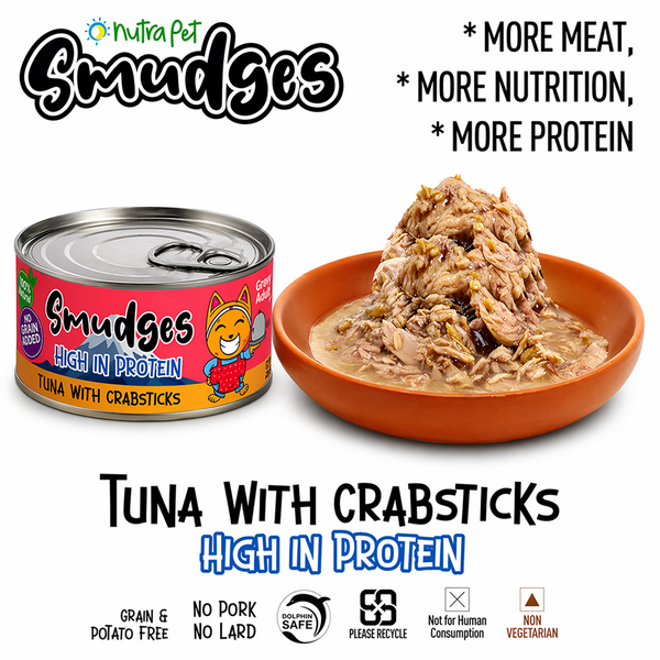 Smudges Tuna with Crabsticks in Gravy Adult Cat Wet Food