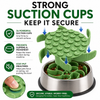 Talking Dog Club Universal Silicone Slow Feeder Bowl Attachment for Dogs and Cats (Green) Both-Bowls & Feeders Talking Dog Club Dropship