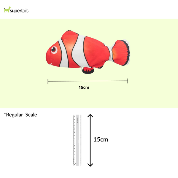 Trixie Wiggly Clown Fish Toy for Cats (Red)