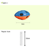 Nerf Bash Squeak and Crunch Football Toy for Dogs (Blue/Orange) Dogs-Toys Nerf