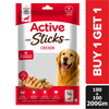 Active Chicken Dog Treat Sticks Jar (Buy 1 Get 1) Dog Treats + Others Active 100g+100g