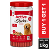 Active Chicken Dog Treat Sticks Jar (Buy 1 Get 1) Dog Treats + Others Active 500g+500g