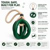 Talking Dog Club Sturdy Dual Grip Oval Chew & Rope Toy for Dogs (Green) Dogs-Toys Talking Dog Club Dropship