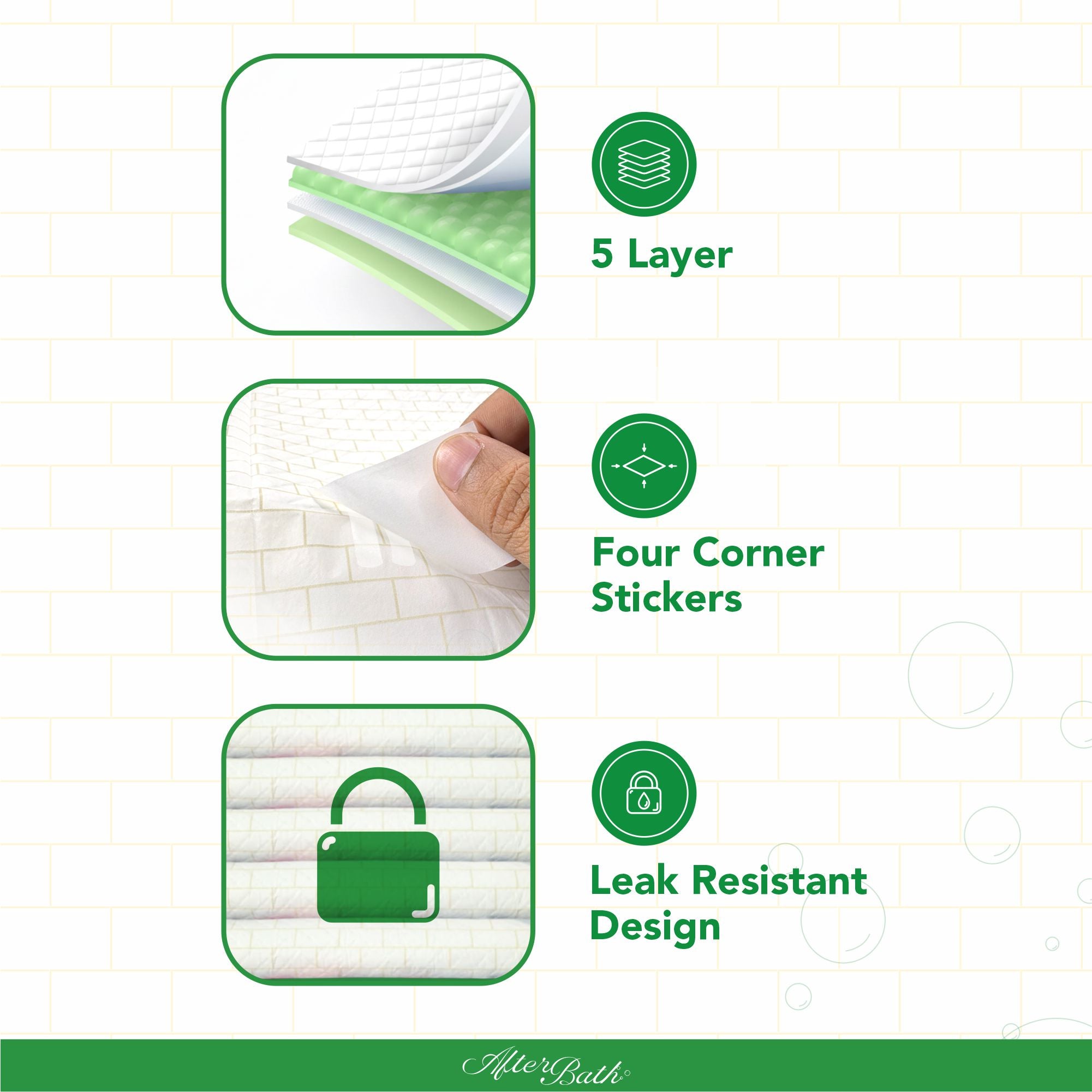 Afterbath SuperDry Training Pads for Dogs & Cats (60x60cm) Both-Health & Wellness Afterbath