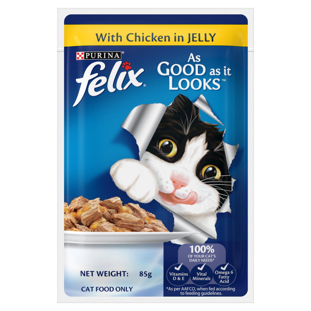 Purina Felix Chicken with Jelly Adult Cat Wet Food