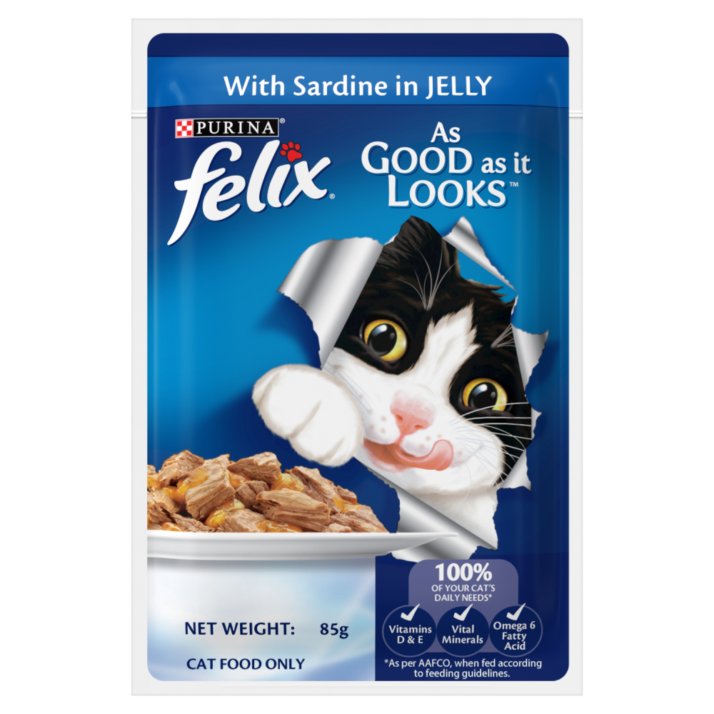 Purina Felix Sardine with Jelly Adult Cat Wet Food Cats-Wet Food Felix