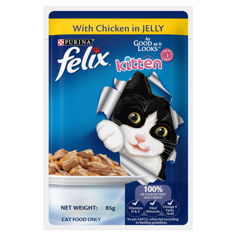 Purina Felix Chicken with Jelly Kitten Cat Wet Food