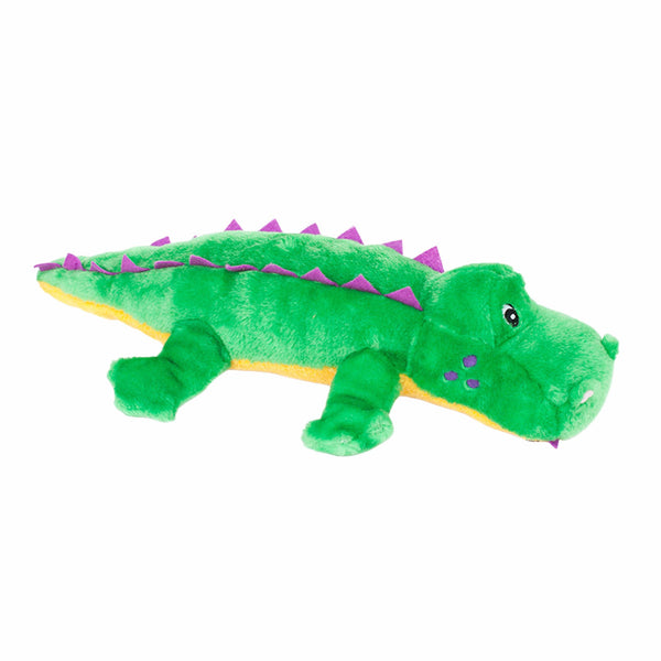 Zippy Paws Alvin the Alligator Grunterz Plush Toy for Dogs