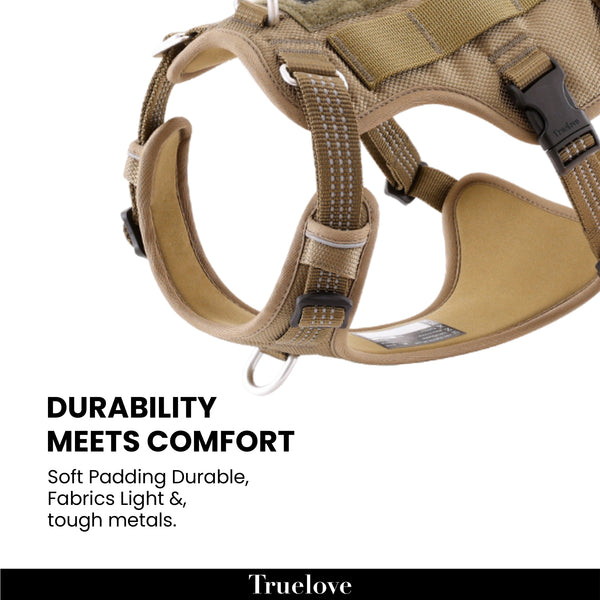 Truelove Escape Proof Harness for Dogs (Army Green)