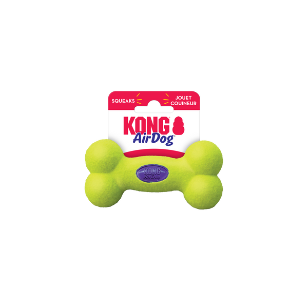 Kong AirDog Bone Toy for Dogs (Yellow)