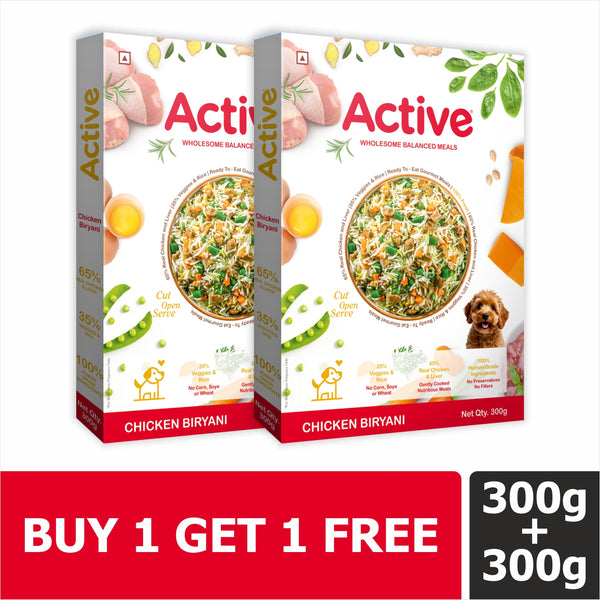 Active Chicken Biryani Fresh Food for Dogs (Buy 1 Get 1)
