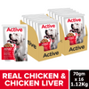Active Real Chicken & Chicken Liver Chunks in Gravy Adult Dog Wet Food (Buy 1 Get 1) Dogs-Wet Food Active