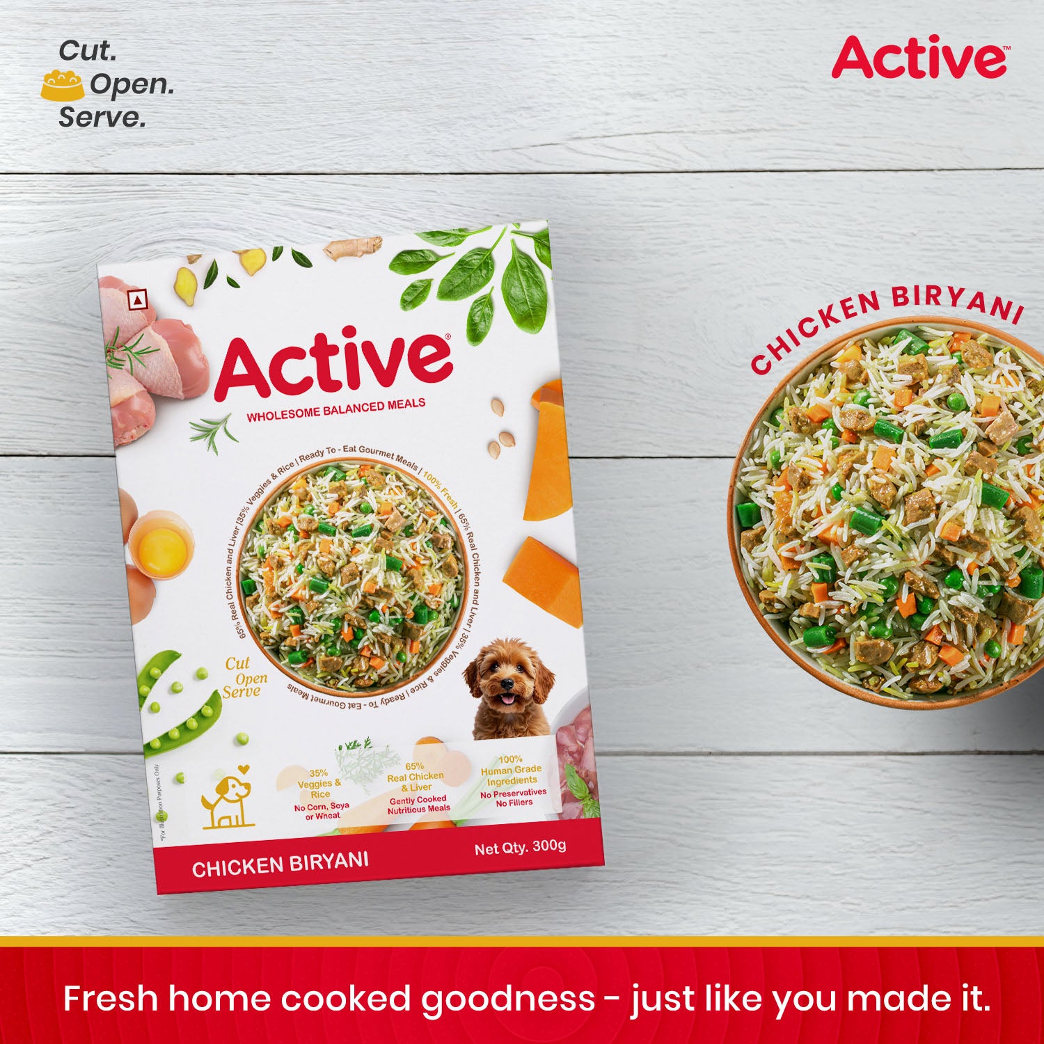 Active Chicken Biryani Fresh Food for Dogs (Buy 1 Get 1) Dogs-Fresh Food Active
