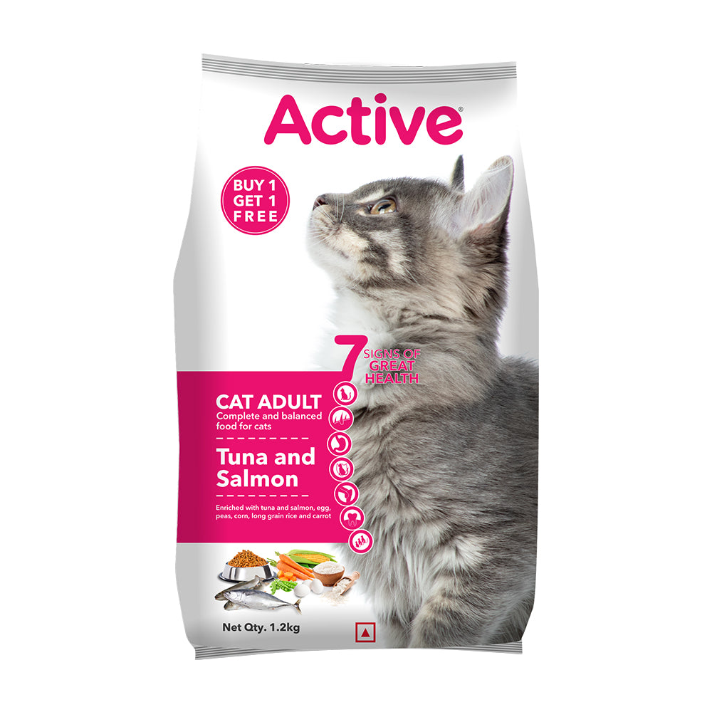 Active Tuna and Salmon Adult Cat Dry Food (Buy 1 Get 1) Cats- Dry food Active