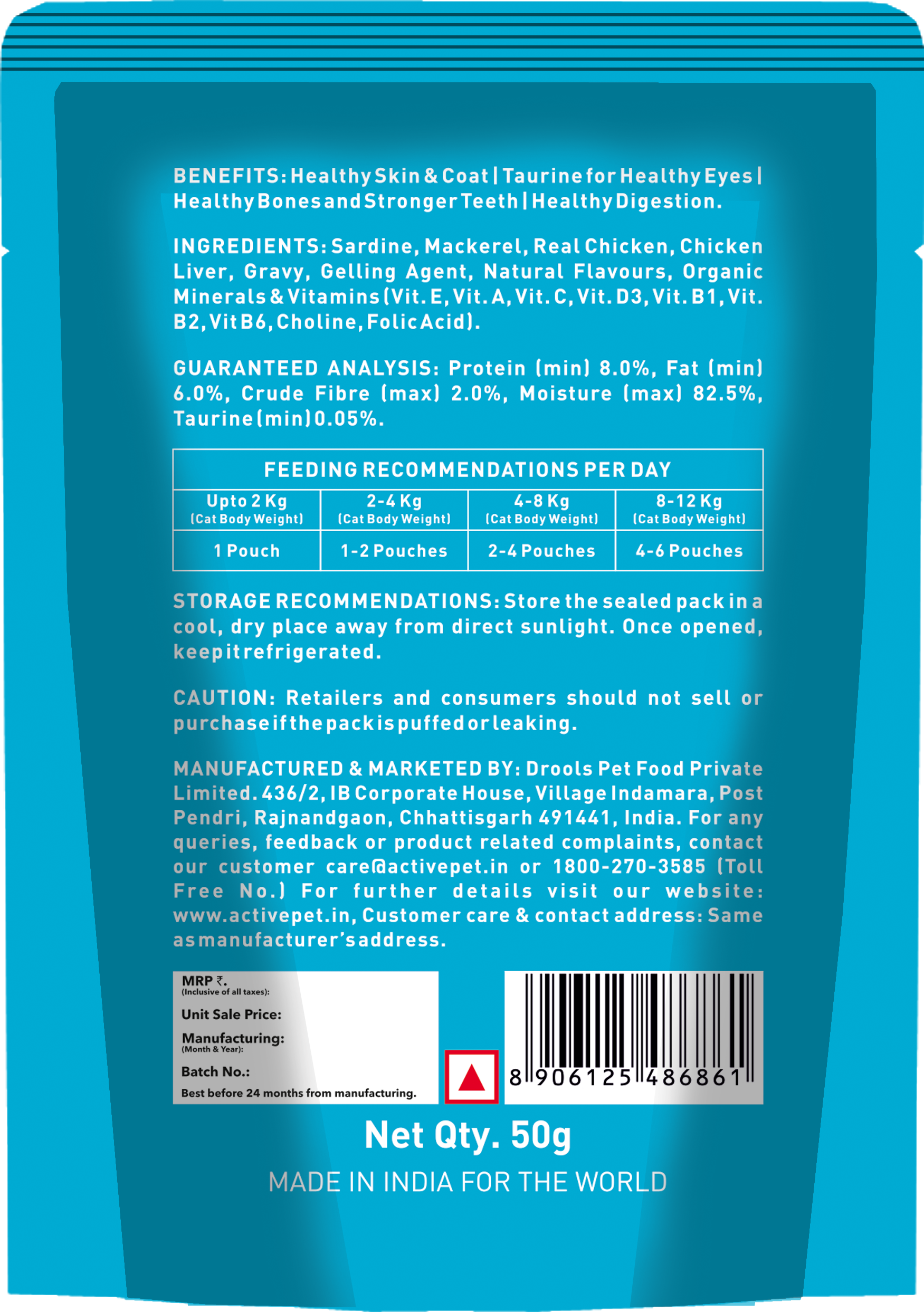 Active Real Ocean Fish in Gravy Adult Cat Wet Food ( Buy 1 Get 1) Cats-Wet Food Active